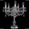1406L/5/141-47/Ni Хрустальная настольная лампа Bohemia Ivele Crystal