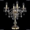1415L/4/141-47/G Хрустальная настольная лампа Bohemia Ivele Crystal