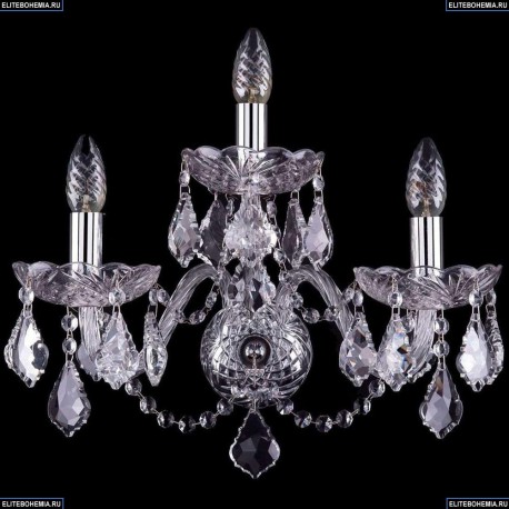 1402B/2+1/160/Ni/Leafs Хрустальное бра Bohemia Ivele Crystal
