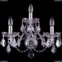 1402B/2+1/160/Ni/Leafs Хрустальное бра Bohemia Ivele Crystal