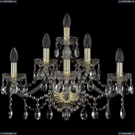 1413B/3+2+1/220/G Хрустальное бра Bohemia Ivele Crystal