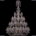 1406/24+12+12+6/530/XL-230/4d/G Хрустальная подвесная люстра Bohemia Ivele Crystal