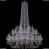 1402/24+12+6/460/h-176/2d/Ni Хрустальная подвесная люстра Bohemia Ivele Crystal