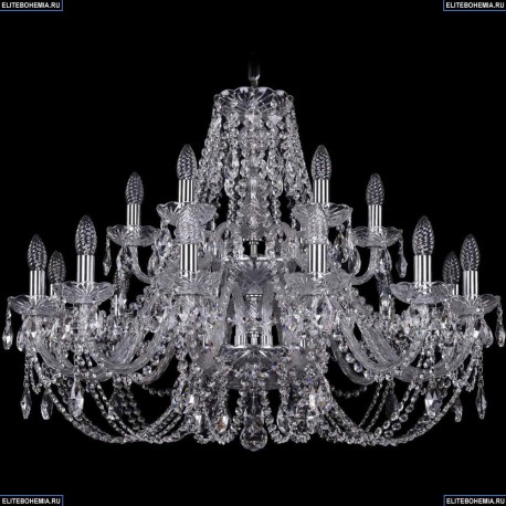 1406/12+6/300/2d/Ni Хрустальная подвесная люстра Bohemia Ivele Crystal