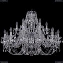 1406/12+6/300/2d/Ni Хрустальная подвесная люстра Bohemia Ivele Crystal