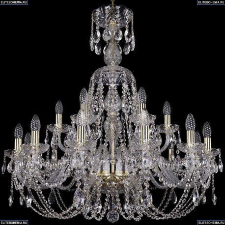 1406/12+6/300/XL-90/G Хрустальная подвесная люстра Bohemia Ivele Crystal