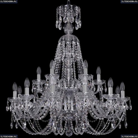 1406/12+6/300/XL-95/2d/Ni Хрустальная подвесная люстра Bohemia Ivele Crystal