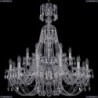 1406/12+6/300/XL-95/2d/Ni Хрустальная подвесная люстра Bohemia Ivele Crystal