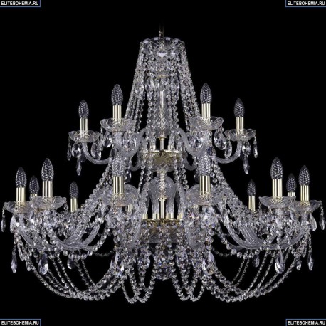 1406/12+6/360/2d/G Хрустальная подвесная люстра Bohemia Ivele Crystal