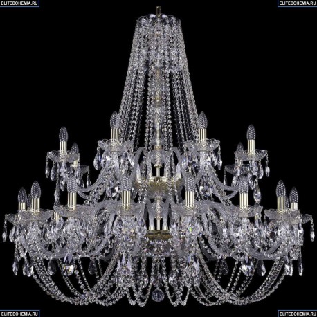 1406/16+8/400/2d/G Хрустальная подвесная люстра Bohemia Ivele Crystal