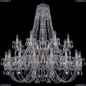 1406/16+8/400/2d/G Хрустальная подвесная люстра Bohemia Ivele Crystal