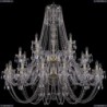 1406/16+8+4/460/2d/G Хрустальная подвесная люстра Bohemia Ivele Crystal