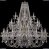 1406/20+10+5/400/3d/G Хрустальная подвесная люстра Bohemia Ivele Crystal