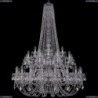 1406/20+10+5/400/h-160/2d/Ni Хрустальная подвесная люстра Bohemia Ivele Crystal