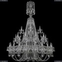 1406/20+10+5/400/XL-157/3d/Ni Хрустальная подвесная люстра Bohemia Ivele Crystal