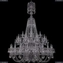 1406/20+10+5/400/XL-160/2d/Ni Хрустальная подвесная люстра Bohemia Ivele Crystal