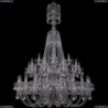 1406/20+10+5/400/XL-160/2d/Ni Хрустальная подвесная люстра Bohemia Ivele Crystal