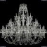 1406/20+10+5/460/Ni Хрустальная подвесная люстра Bohemia Ivele Crystal