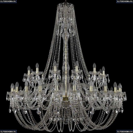 1406/24+12/530/h-164/G Хрустальная подвесная люстра Bohemia Ivele Crystal