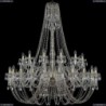 1406/24+12/530/h-164/G Хрустальная подвесная люстра Bohemia Ivele Crystal
