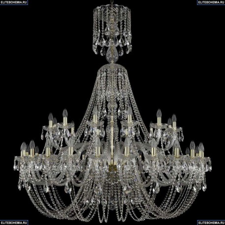 1406/24+12/530/XL-160/G Хрустальная подвесная люстра Bohemia Ivele Crystal
