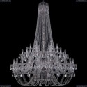 1406/24+12+6/460/h-177/2d/Ni Хрустальная подвесная люстра Bohemia Ivele Crystal