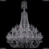1406/24+12+6/460/XL-177/2d/Ni Хрустальная подвесная люстра Bohemia Ivele Crystal