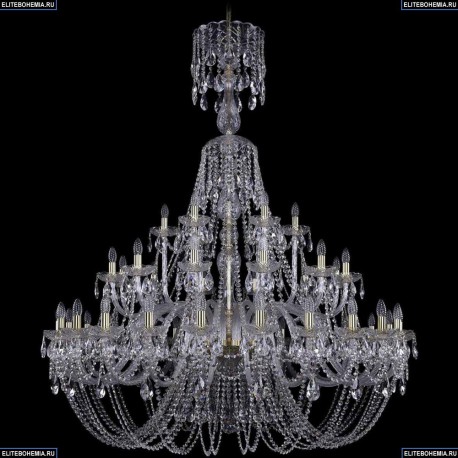 1406/24+12+6/530/XL-160/G Хрустальная подвесная люстра Bohemia Ivele Crystal