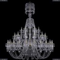 1406/24+12+6/530/XL-160/G Хрустальная подвесная люстра Bohemia Ivele Crystal