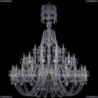 1406/24+12+6/530/XL-160/G Хрустальная подвесная люстра Bohemia Ivele Crystal