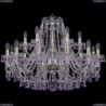 1410/12+6/300/G/V7010 Хрустальная подвесная люстра Bohemia Ivele Crystal