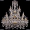 1411/16+8+4/300/3d/G Хрустальная подвесная люстра Bohemia Ivele Crystal