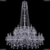 1411/20+10+5/400/h-155/2d/Ni Хрустальная подвесная люстра Bohemia Ivele Crystal