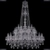 1411/20+10+5/400/XL-155/2d/Ni Хрустальная подвесная люстра Bohemia Ivele Crystal