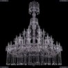 1413/24+12+6/530/XL-176/Ni Хрустальная подвесная люстра Bohemia Ivele Crystal