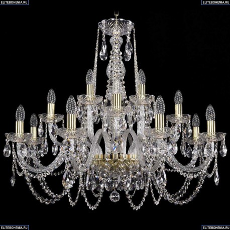 1402/8+4+4/300/G Хрустальная подвесная люстра Bohemia Ivele Crystal
