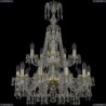 1403/10+5/240/XL-92/2d/G Хрустальная подвесная люстра Bohemia Ivele Crystal