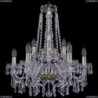 1403/6+3/195/h-60/G Хрустальная подвесная люстра Bohemia Ivele Crystal