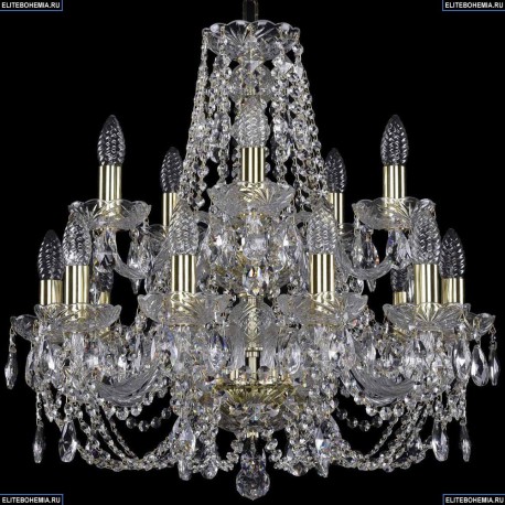 1406/10+5/195/2d/G Хрустальная подвесная люстра Bohemia Ivele Crystal