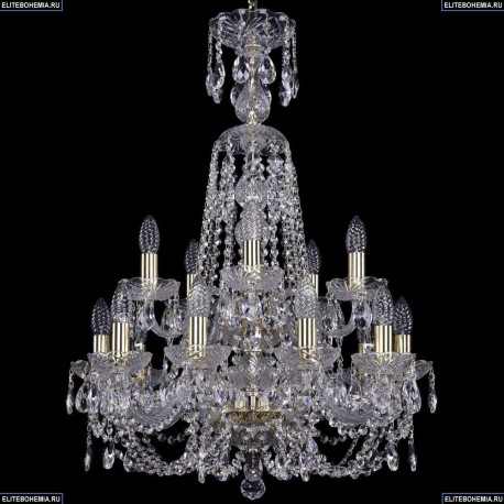 1406/10+5/195/XL-80/2d/G Хрустальная подвесная люстра Bohemia Ivele Crystal