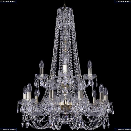 1406/10+5/240/h-90/2d/G Хрустальная подвесная люстра Bohemia Ivele Crystal