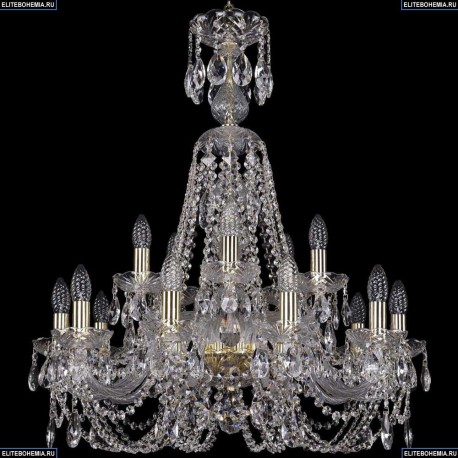 1406/10+5/240/XL-78/G Хрустальная подвесная люстра Bohemia Ivele Crystal