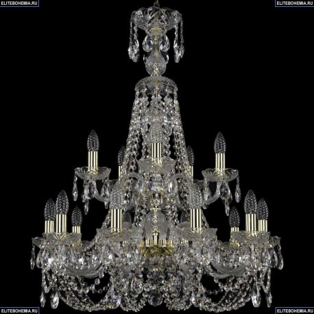 1406/10+5/240/XL-85/2d/G Хрустальная подвесная люстра Bohemia Ivele Crystal