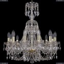 1406/12/195/XL-64/G Хрустальная подвесная люстра Bohemia Ivele Crystal