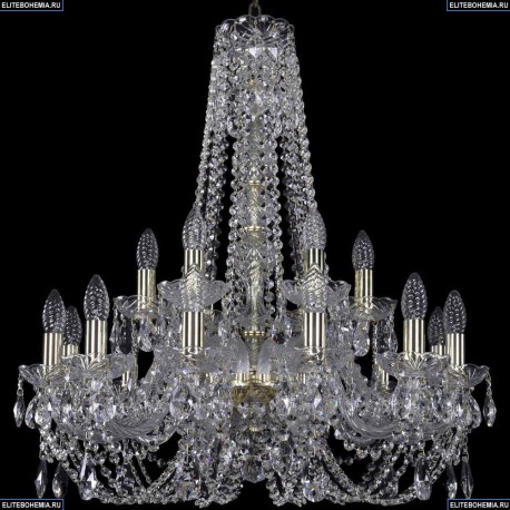 1406/12+6/240/h-75/G Хрустальная подвесная люстра Bohemia Ivele Crystal