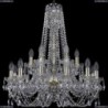 1406/12+6/240/h-75/G Хрустальная подвесная люстра Bohemia Ivele Crystal