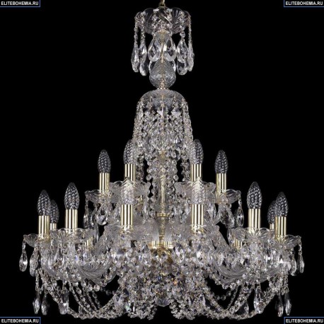 1406/12+6/240/XL-78/G Хрустальная подвесная люстра Bohemia Ivele Crystal