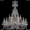1406/12+6/240/XL-78/G Хрустальная подвесная люстра Bohemia Ivele Crystal