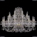 1406/16+8/300/G Хрустальная подвесная люстра Bohemia Ivele Crystal