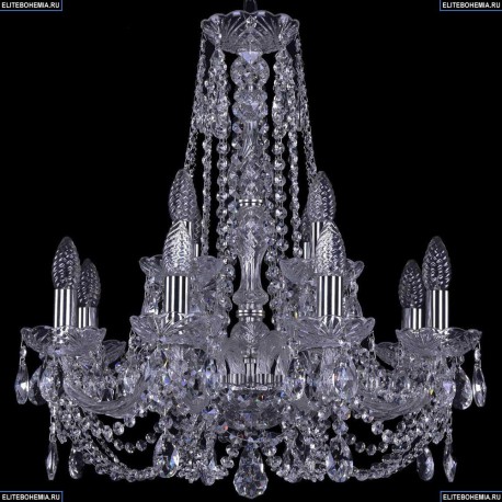 1406/8+4/195/h-60/Ni Хрустальная подвесная люстра Bohemia Ivele Crystal